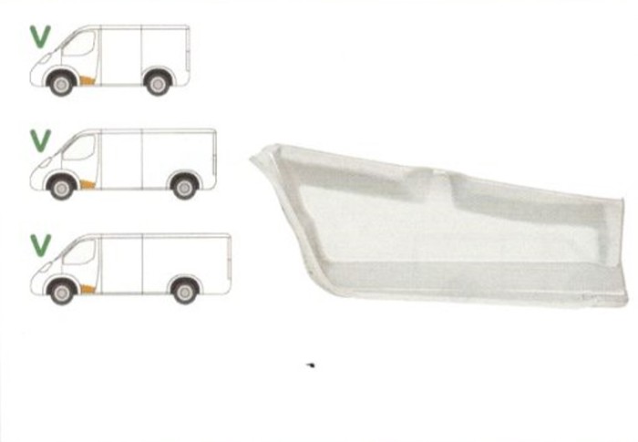 Treapta usa Mercedes Sprinter 208-416 01.1995-2006 , partea Fata Stanga,