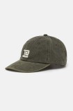 P.E Nation șapcă de baseball din bumbac Throwback Cap culoarea verde, cu imprimeu, 243A415