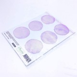 Set de 36 stickere pentru perete SOOOEC, PVC, violet, 6 x 6 cm