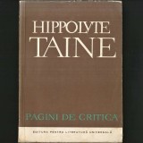 HIPPOLYTE TAINE. Pagini de Critică Literară., Paralela 45