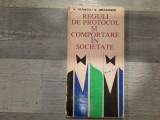 Reguli de protocol si comportare in societate de N.Francu,V.Dragomir