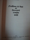 PROBLEME DE BAZA ALE LITERATURII ROMANE VECHI - I. C. CHITIMIA 1972