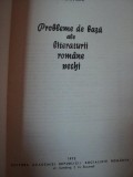 PROBLEME DE BAZA ALE LITERATURII ROMANE VECHI - I. C. CHITIMIA 1972