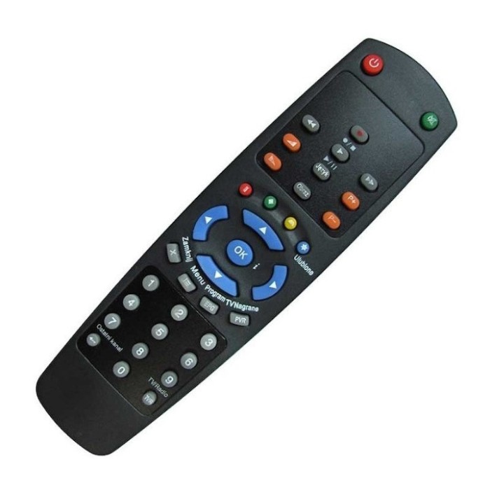 Telecomanda, universala, receiver satelit, model HD-5000, distanta maxima de operare 10 m, negru