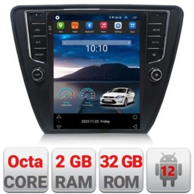 Navigatie Skoda Octavia 3,Qled 9.7&amp;quot;,Qled,Octacore,2Gb RAM,32Gb Hdd,4G,DSP,Carplay,Bluetooth CarStore Technology foto