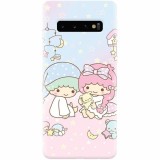 Husa silicon pentru Samsung Galaxy S10 Plus, Little Twins
