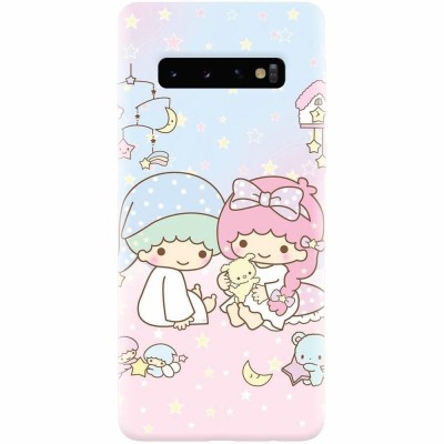 Husa silicon pentru Samsung Galaxy S10 Plus, Little Twins foto