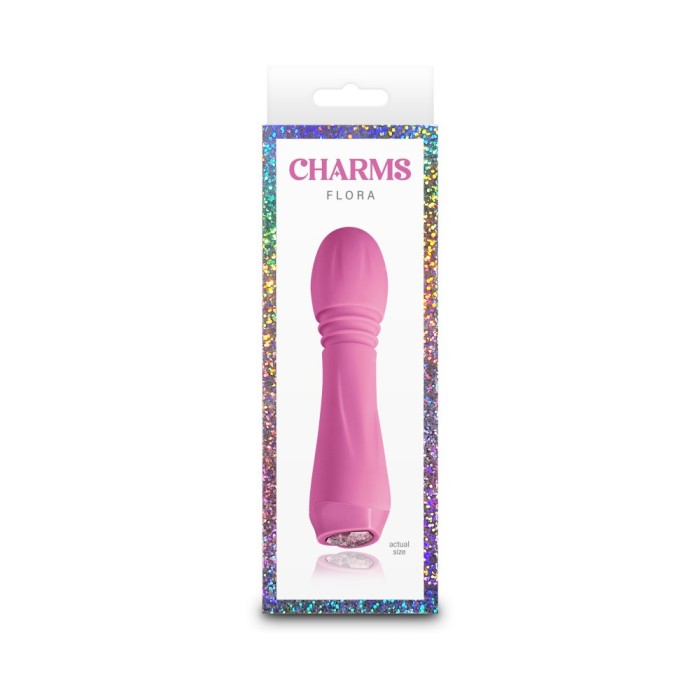 Charms Flora - Glonț vibrator, roz, 13.4 cm