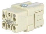 Conector HDC mamă Han Q PIN 6 5 PE 16A