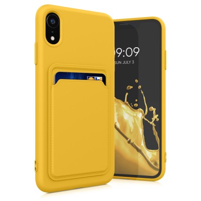 Husa Kwmobile pentru Apple iPhone XR, Galben, Silicon, KWM0000134H012C foto