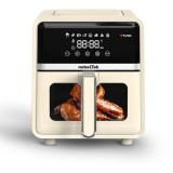 Friteuza cu aer cald NAF1400C, 1400 W, display LCD, 5 l, 8 programe, Crem