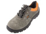 Pantofi Gri-Negru Piele Bombeu Metalic 46