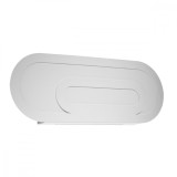 Lampă De Perete Saccon Alb Oțel/Pvc 2 Becuri Oval Modern De Interior
