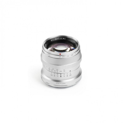 Obiectiv manual TTArtisan 50mm F1.2 silver pentru Leica L-mount foto