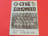 Program meci fotbal CEHOSLOVACIA - ROMANIA (30.11.1983)