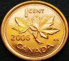Moneda 1 CENT - CANADA, anul 2006 *cod 690 A = UNC, America de Nord