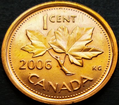 Moneda 1 CENT - CANADA, anul 2006 *cod 690 A = UNC foto