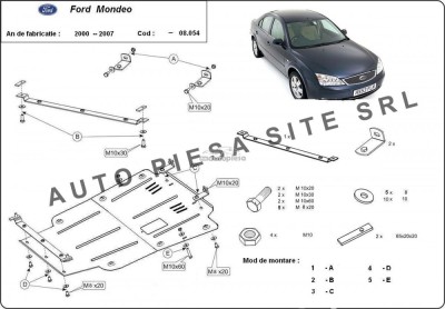 Scut metalic motor Ford Mondeo 3 III fabricat in perioada 2000 - 2007 APS-08,054 foto