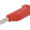 Conector banană 4mm roşu 32A 33VAC 70VDC nichelat