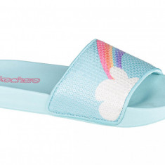 Papuci flip-flop Skechers Sunny Slides-Dreamy Steps 86994L-LBMT albastru