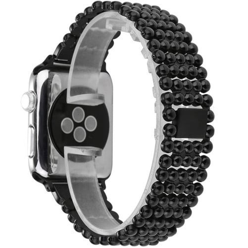 Curea iUni compatibila cu Apple Watch Ultra/SE/8/7/6/5/4/3/2/1, 38mm, Luxury, Otel Inoxidabil, Black