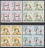 ROMANIA 1970 LP 729 CAMPIONATUL MONDIAL DE FOTBAL - MEXIC BLOCURI DE 4 MNH