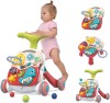 Premergator interactiv 3 in 1 WePro Store, sunete si lumini, masuta activitati, cos mingi, reglabil, 6-18 luni, rosu