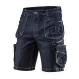 Pantaloni scurti de lucru din denim, marimea XL, NEO TOOLS