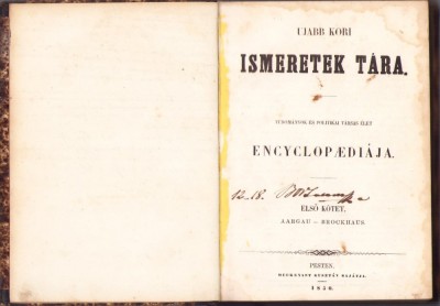 HST 967SPN Ujabb kori ismeretek t&amp;aacute;ra, 1850, volumul I foto