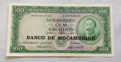 Mozambic - 100 Escudos (1976) sC297 foto