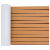 vidaXL Podea de barcă autoadezivă Maro și Negru 240x60 cm Spumă EVA