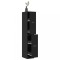 Gossi dulap de farmacie, negru, 30x41x174,5 cm, lemn prelucrat