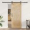 Ușa glisantă Manual Natural și negru 83 x 211 cm