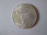 USA Half Dollar Old Spanish Trail 1935 copie argintată, Europa, Circulata, Iasi