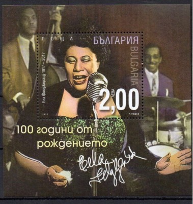 Bulgaria 2017 - 100 de ani de la nașterea Elei Jane Fitzgerald bloc MNH foto