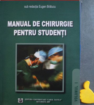 Manual de chirurgie Eugen Bratucu vol I foto