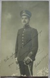 Fotografie tip carte postala, militar, 1910