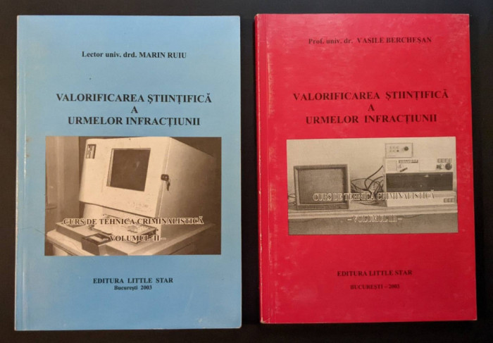VALORIFICAREA STIINTIFICA A URMELOR INFRACTIUNII Vol. II+III &ndash; Vasile Berchesan