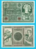 Germania (pick 68) 50 Mark 1920 aUNC; Țăran și Muncitor