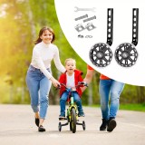 Roti ajutatoare pentru bicicleta iluminare led multicolor set 2 bucati reglabile 12x20 inch, ProCart
