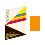 Etichete autocolante Grand 150-1066, 1/A4, 210x297mm, permanente, colturi drepte, portocaliu fluorescent, top 25 coli