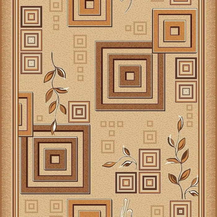 Traversa Model Print 1257 Latime 60cm Diverse Lungimi Bej Maro