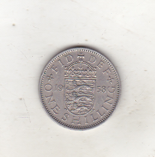 bnk mnd Marea Britanie Anglia 1 shilling 1958