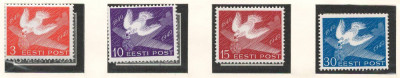 Estonia 1940 Mi 160/63 MNH - 100 de ani de timbre foto