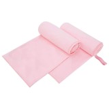 vidaXL Prosoape Sport 2 pcs Roz 200 x 100 cm Poliester și poliamidă 42011491