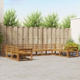 vidaXL Set de canapele de exterior 9 pcs natural Lemn Solid de Acacia 3368172