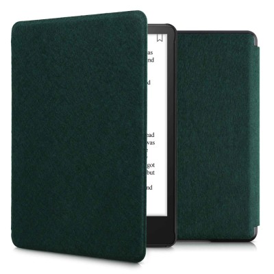 Husa pentru Amazon Kindle Paperwhite 11, Kwmobile, Verde, Textil, 56259.78 foto
