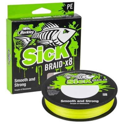 Fir Textil Berkley Sick Braid, HV Yellow, 150m, 0.06mm, 5.4kg foto