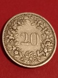 20 rappen 1897, Elvetia, Tiraj = 500.000 [poze]. Discount conform descriere [10 - 20 %. Vezi descrierea.]., Europa