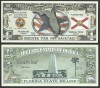 SUA - FANTASY NOTE - STATUL FLORIDA - 2014 - UNC/DIN SERIA STATELE SUA CU HARTA